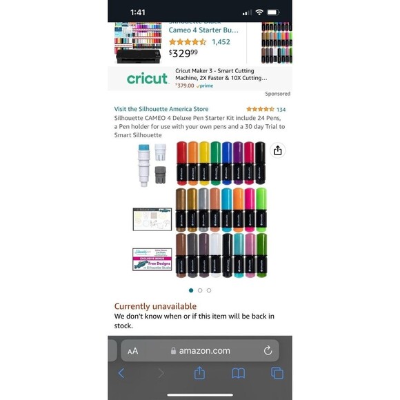 NEW Silhouette Cameo 4 Sketch Pen 24 Piece Marker Set and Pen Holder Kit Write - Picture 6 of 7